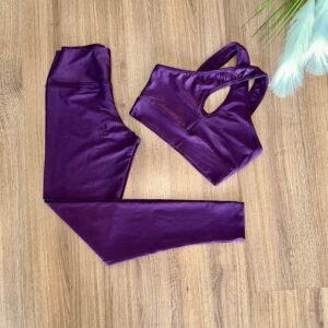 Conjunto calça básica açaí