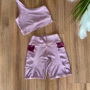 Conjunto bermuda bolso