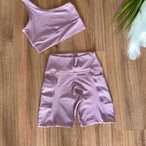 Conjunto bermuda bolso