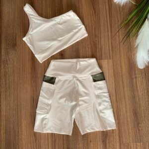 Conjunto bermuda bolso